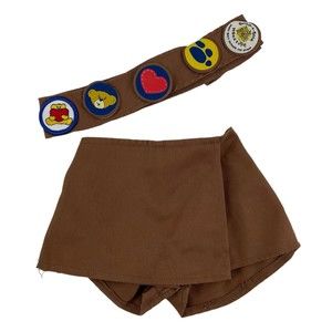 Brown Kids Toy Scout Outfit with Patches